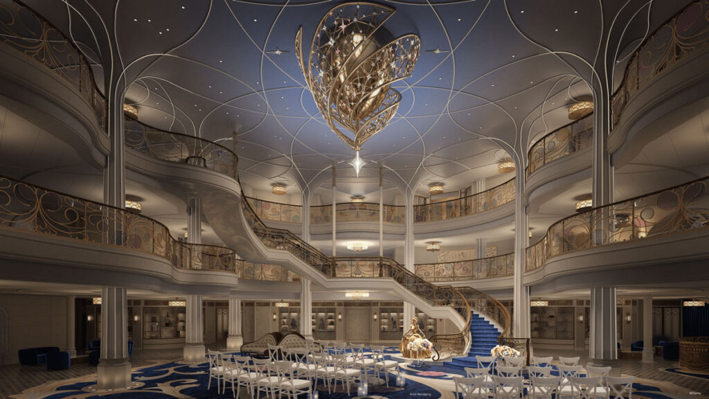 DCL Disney Wish Grand Hall Wedding Venue Concept