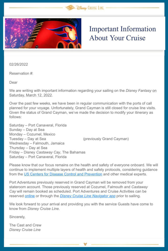 DCL Email Fantasy Grand Cayman 20220226