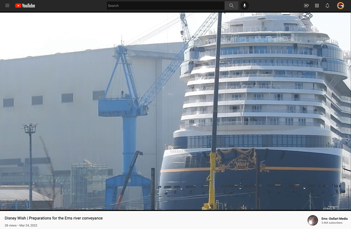 Disney Wish Meyer Werft Conveyance Prep Ems Dollart Media