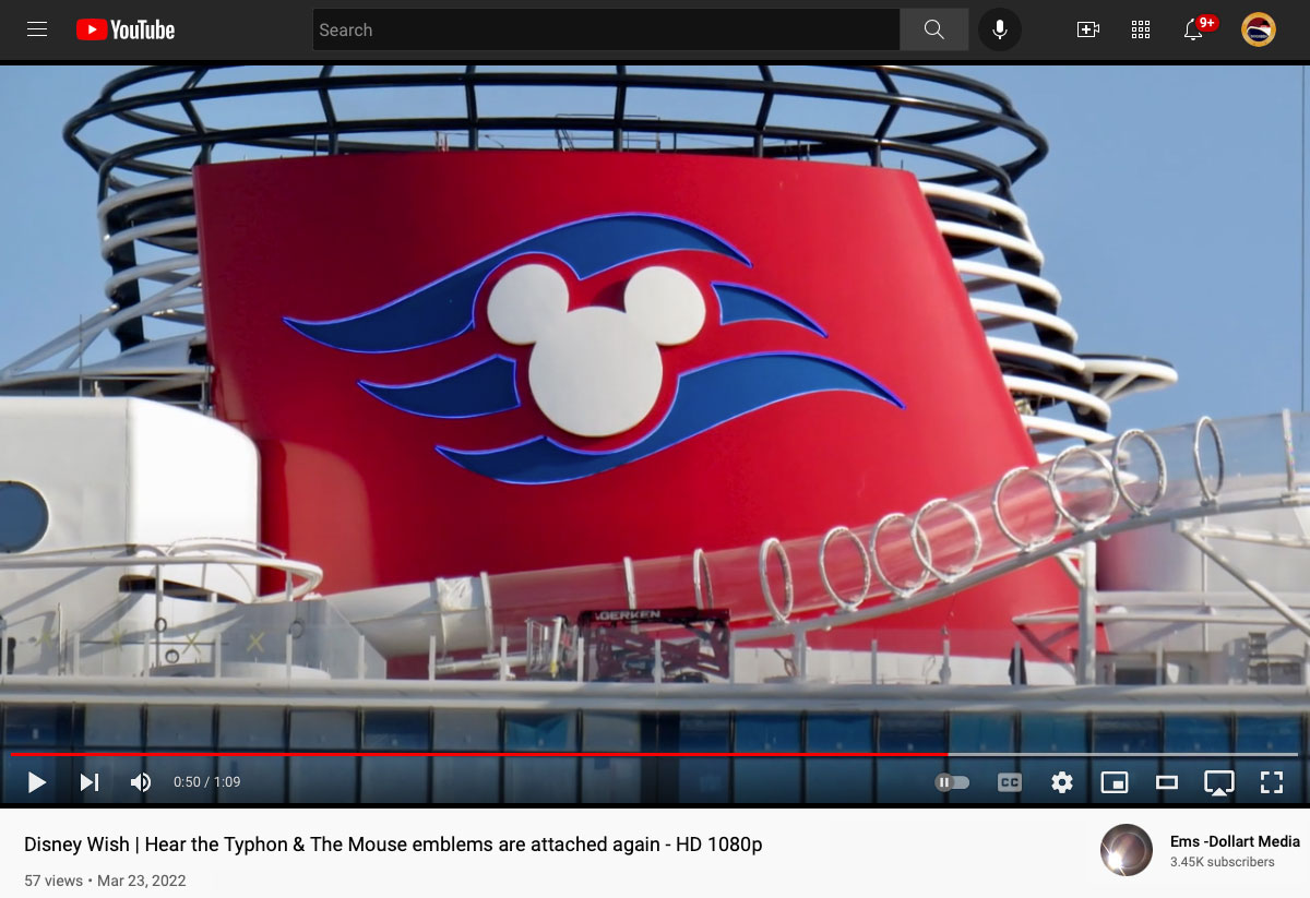 Disney Wish Meyer Werft Mickey Funnel Horn Ems Dollart Media