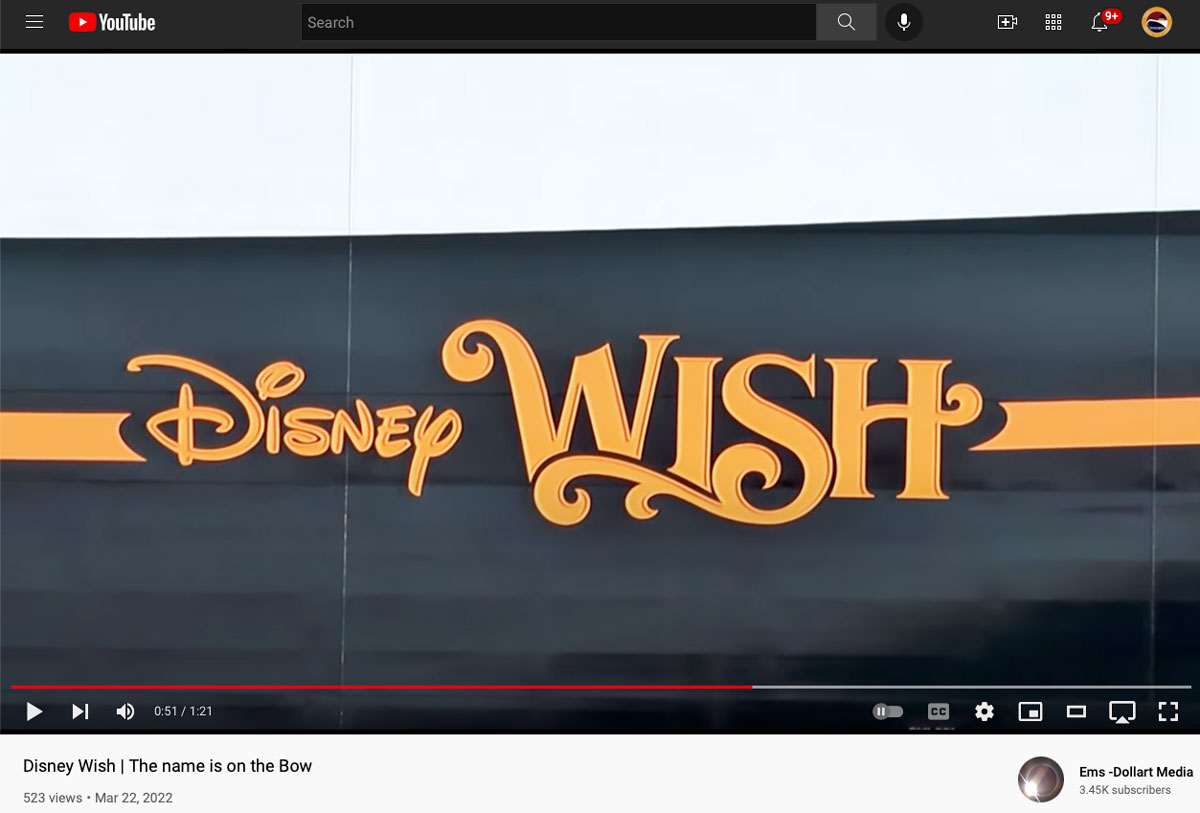 Disney Wish Meyer Werft Name Hull Em Dollart Media