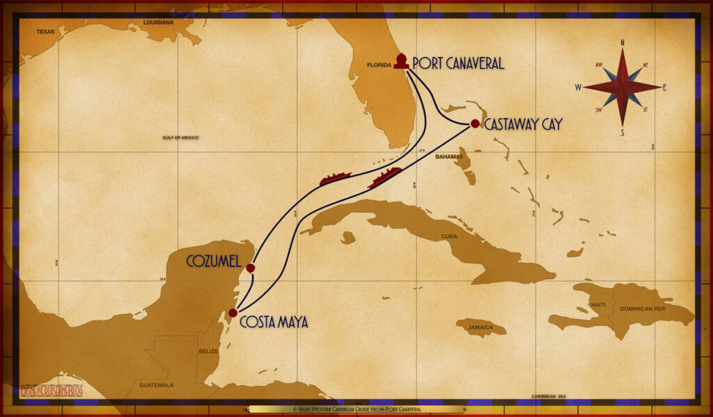 Map Fantasy 6 Night Western Caribbean PCV GOC SEA CTM CZM SEA