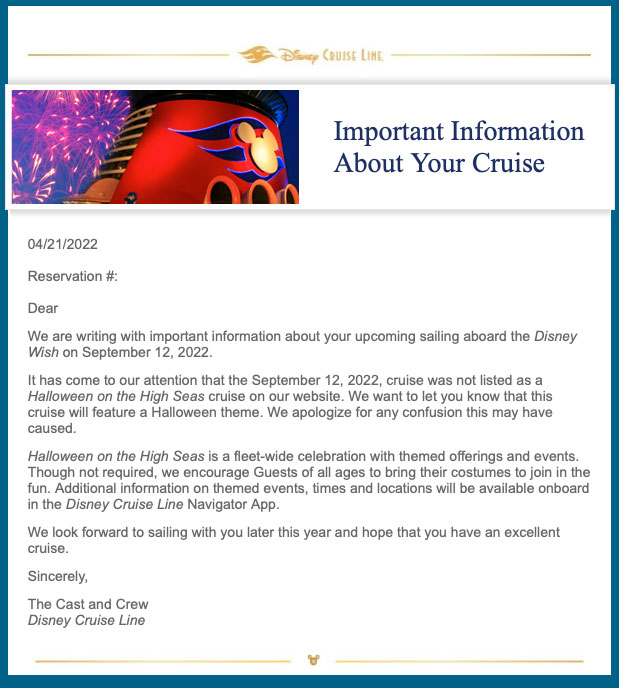 DCL Email 2022 Themed Cruise Update 20220422