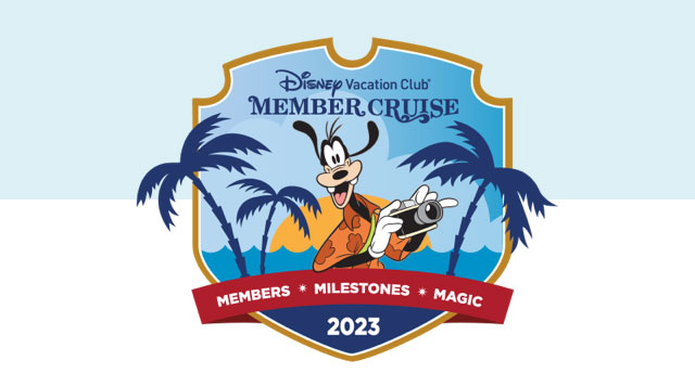 DVC DCL Member Cruise 2023 Logo Goofy