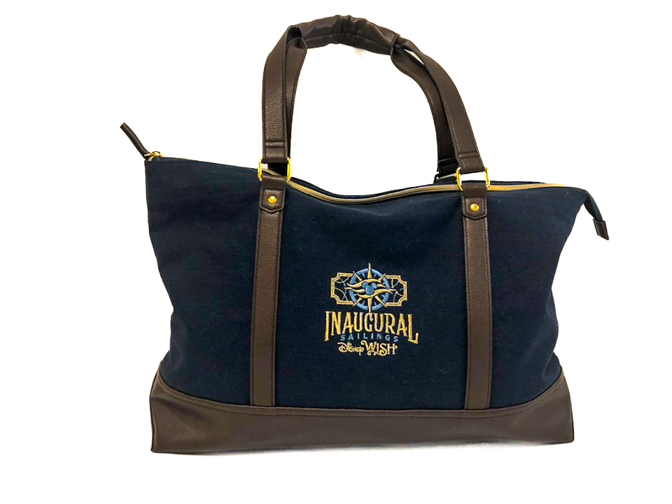 Disney Wish Inaugural Embroidered Tote Bag Front