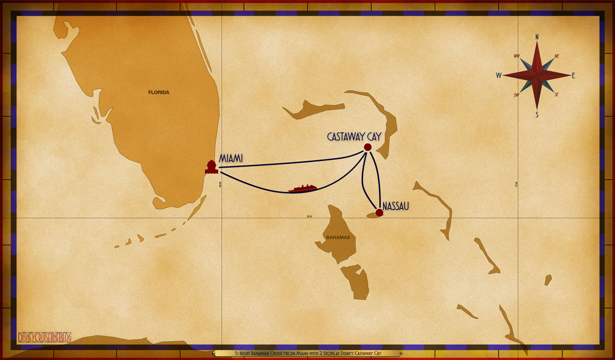 5-Night Bahamian Cruise from Miami with 2 Stops at Disney Castaway Cay