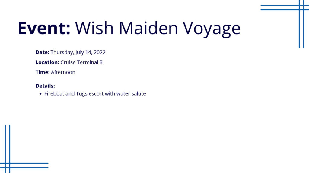 PC Wish Christening Events 5 Maiden Voyage