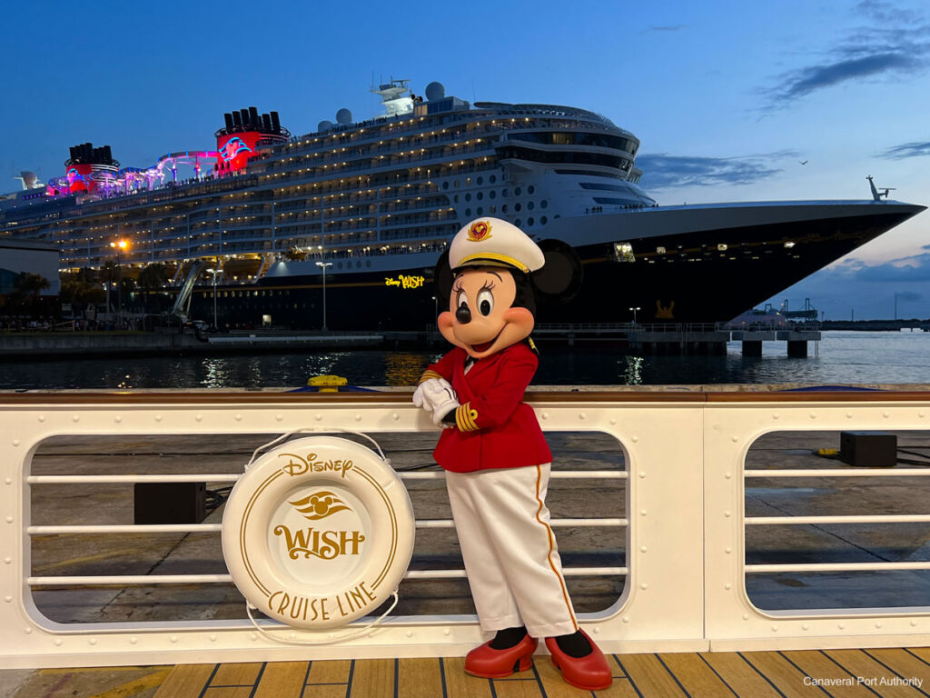 Disney Wish Canaveral Port Authority Captain Minnie Mickey 1