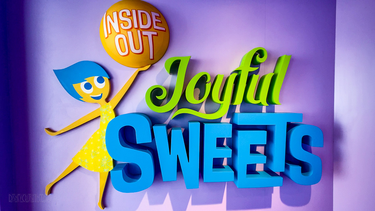 Disney Wish Inside Out Joyful Sweets Sign