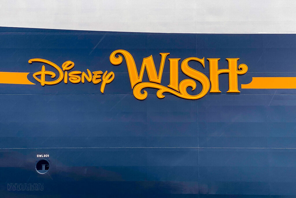 Disney Wish Port Nameplate