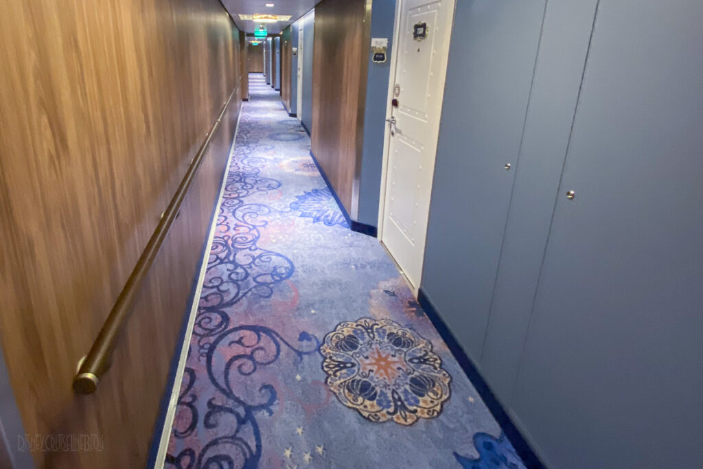 Disney Wish Stateroom Hallway Carpet