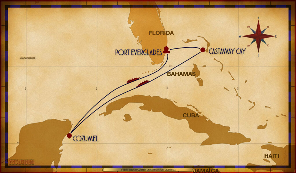 Map Dream 5 Night Western Caribbean PEF GOC SEA CZM SEA