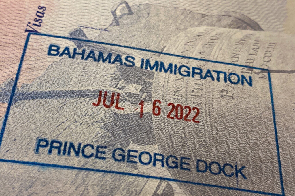 Temporary Nassau Cruise Port Passport Stamp