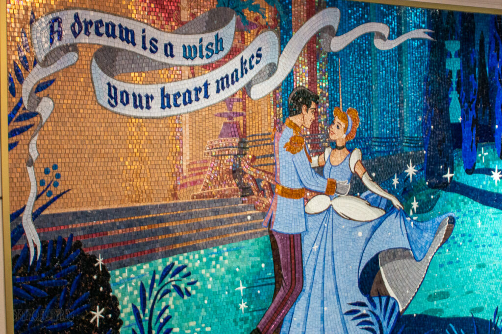 Wish Grand Hall Cinderella Mosiac Tile Mural