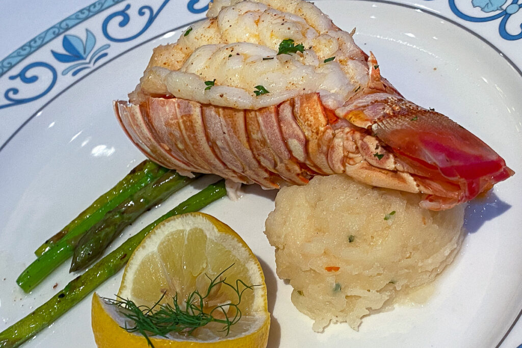 Wish Maiden Voyage Dinner Oven Baked Lobster Tail