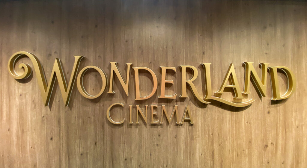Wish Wonderland Cinema Sign
