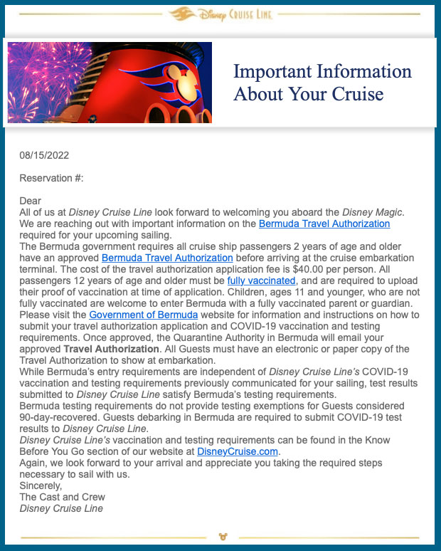 DCL Email Know Before Bermuda 20220815