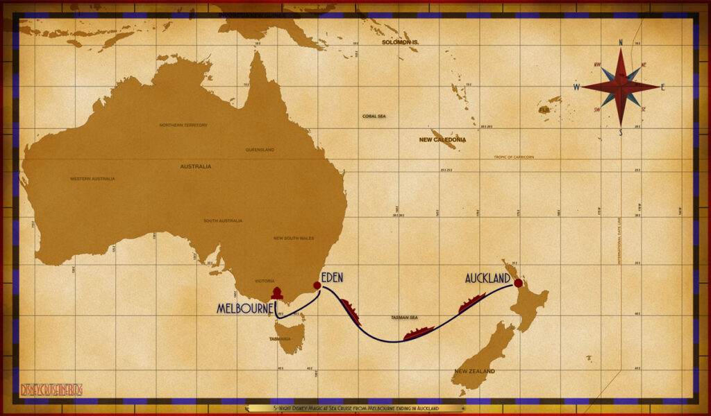 Map Wonder 5 Night New Zealand Australia MEL QDN SEA SEA SEA AKL