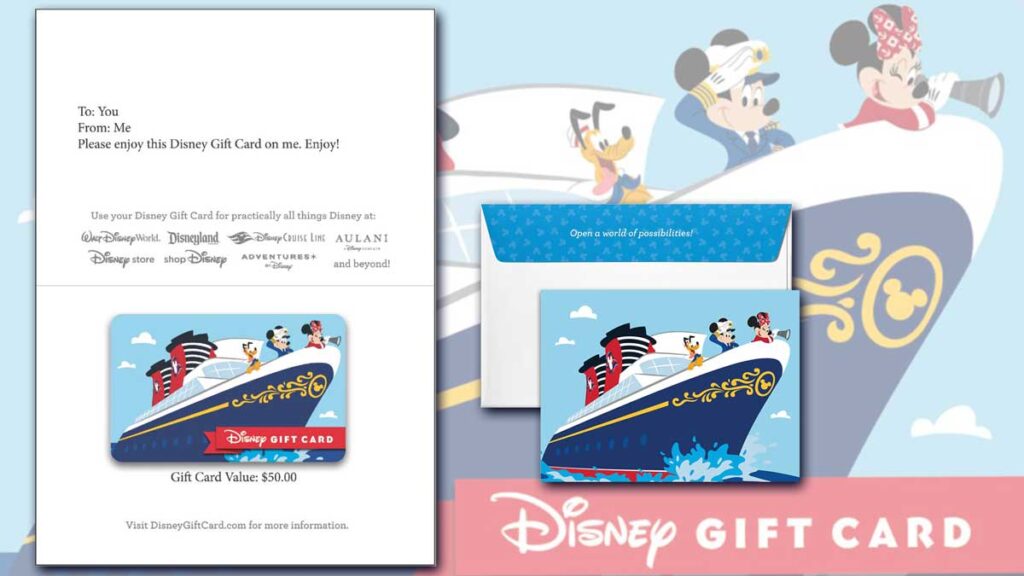 ShopDisney DCL Gift Card