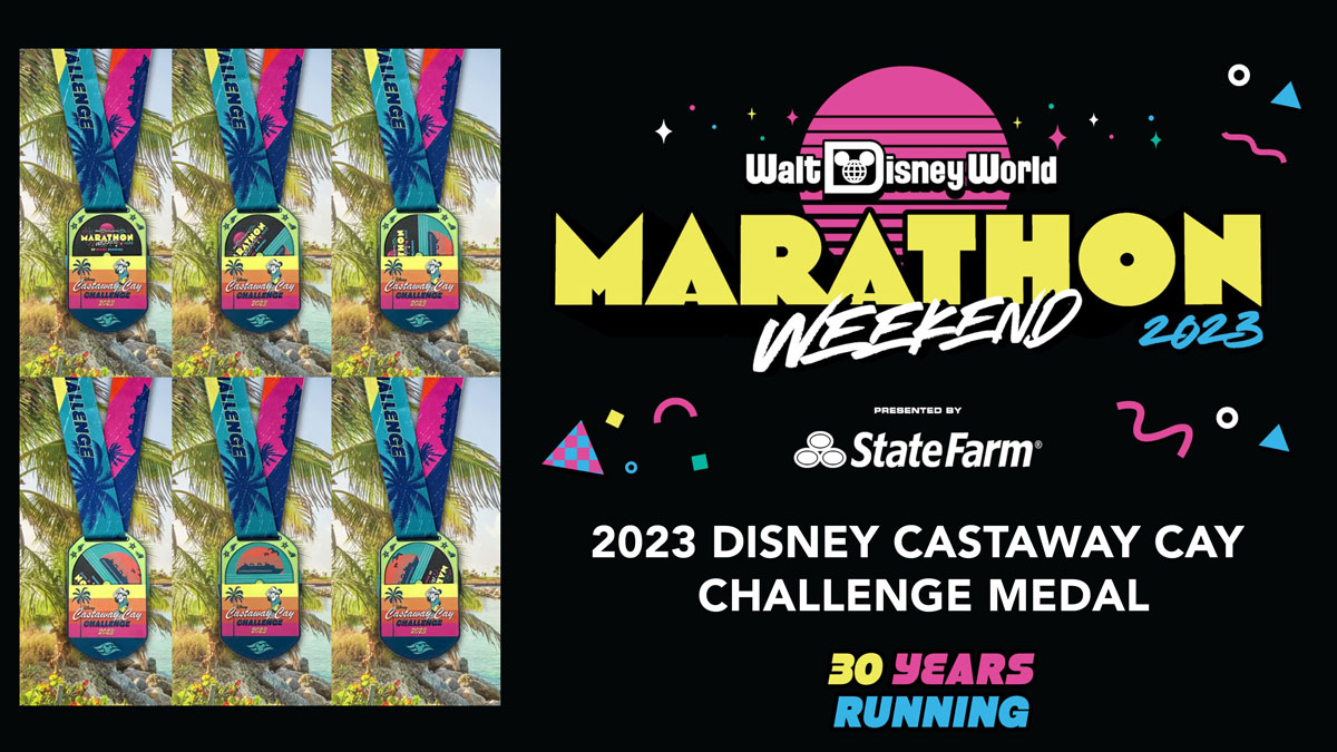 DCL 2023 WDW Marathon Castaway Challenge Medal