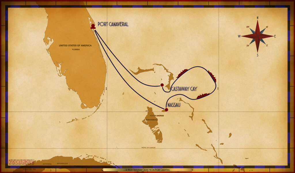 Map Wish 6 Night Bahamian PCV NAS SEA SEA SEA GOC
