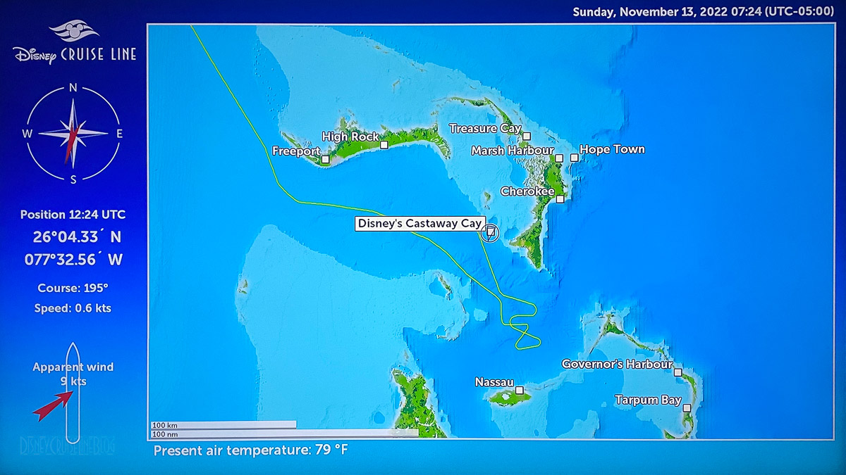 Disney Wish Stateroom Map Day 3 Castaway Cay 20221113