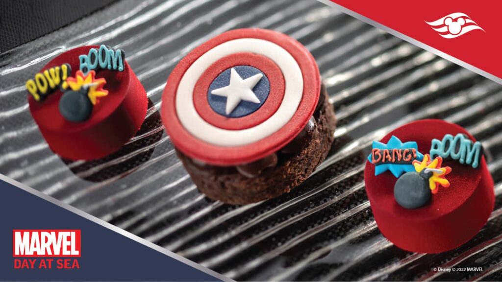 DCL MDAS 2023 Treats Captain America Brownie