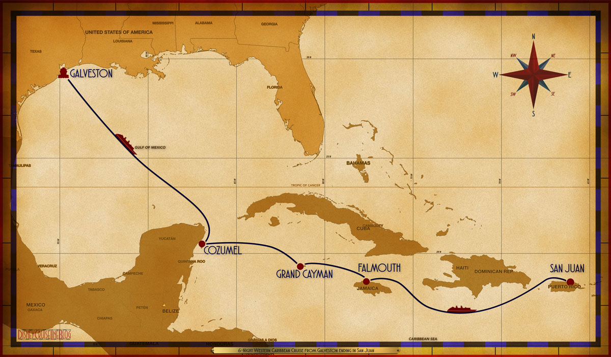 6-Night Western Caribbean Cruise from Galveston ending in San Juan