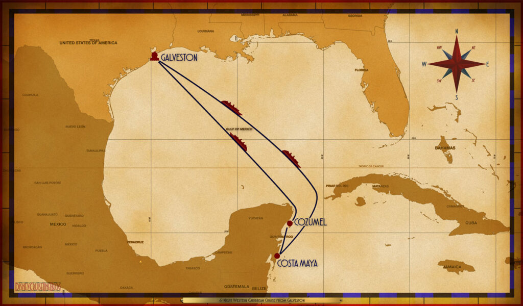 Map Magic 6 Night Western Caribbean GLS SEA SEA CTM CZM SEA
