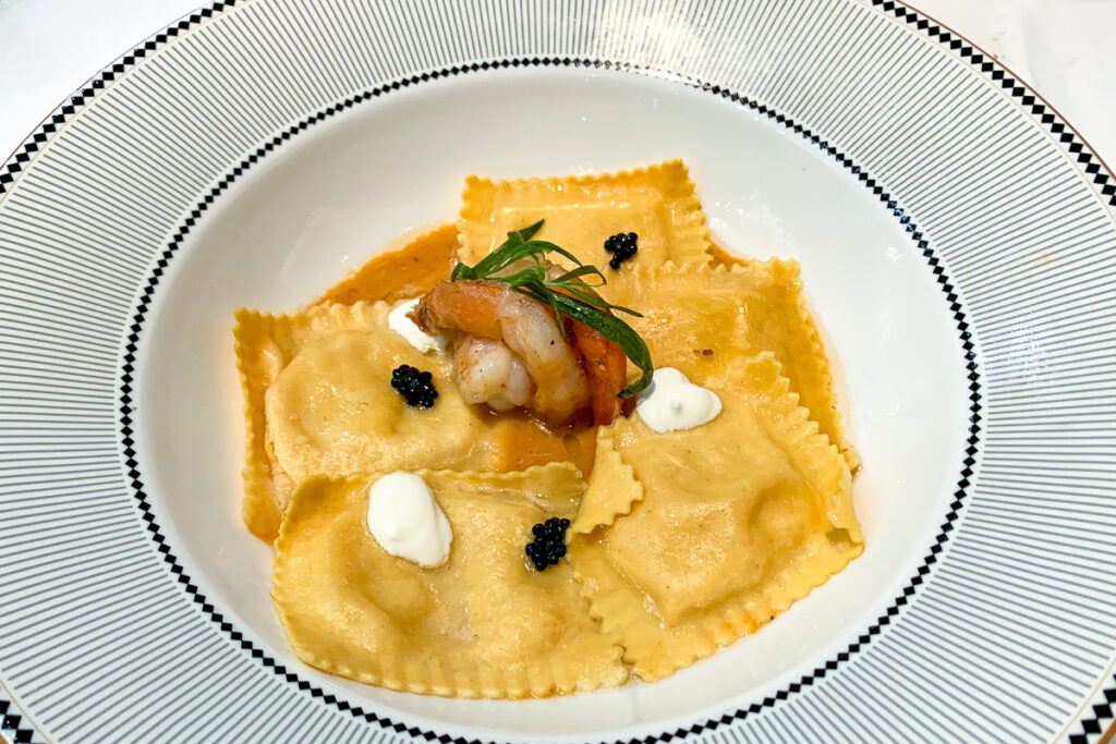 DCL New Year Dinner Lobster Ravioli