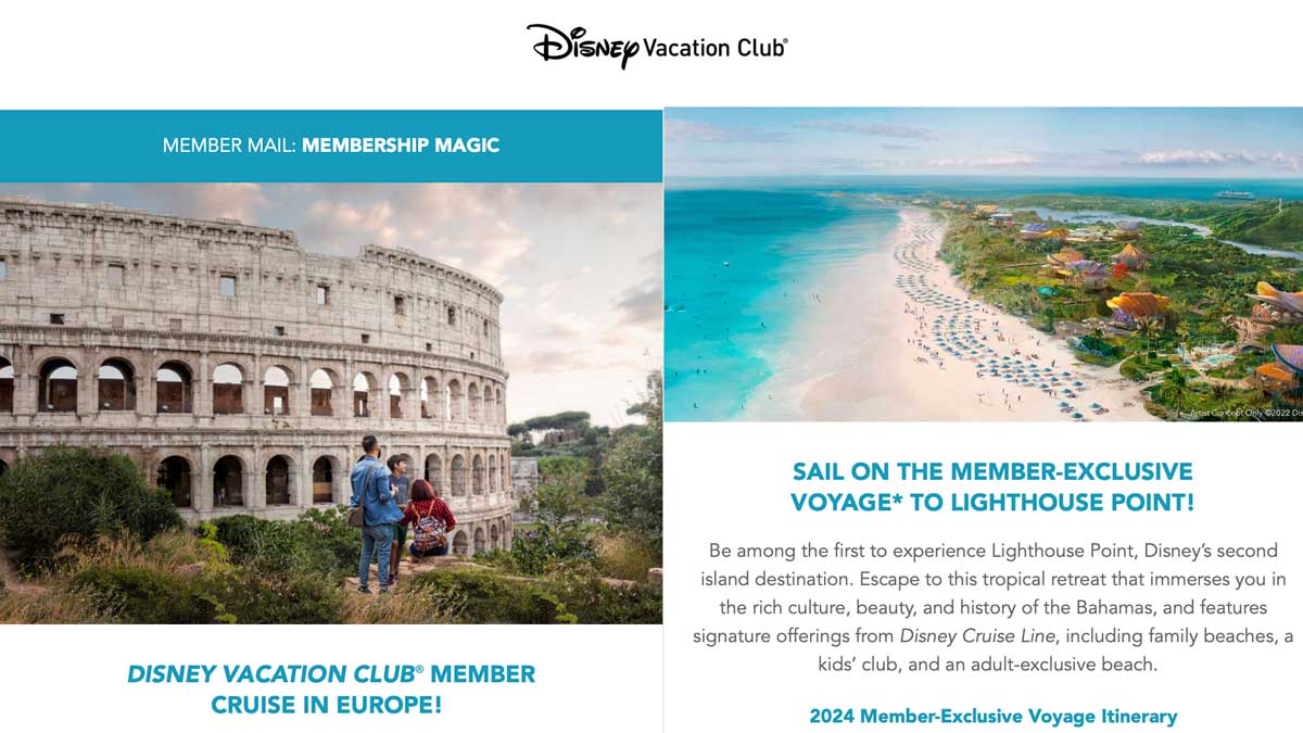 DVC Member Cruise Summer 2024