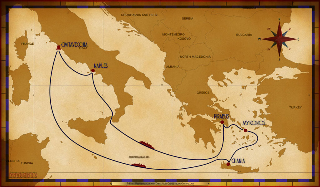 Map Dream 7 Night Greek Isles CVV NAP SEA ATH JMK SDH SEA