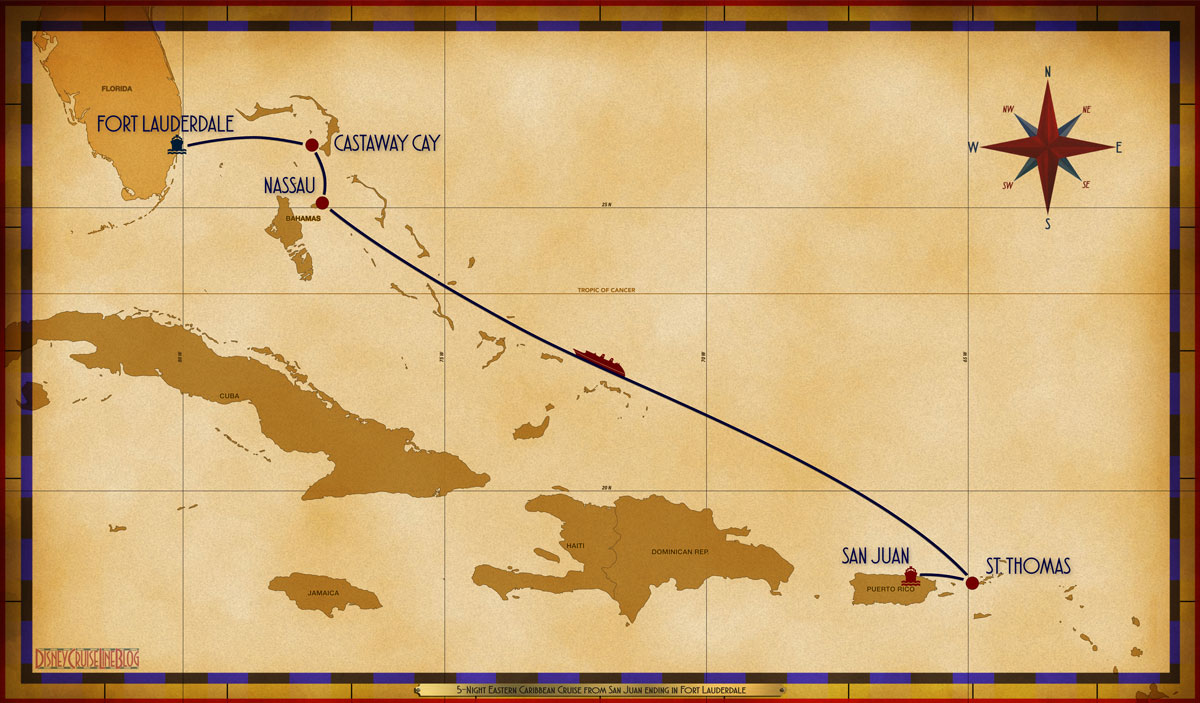 5-Night Eastern Caribbean Cruise from San Juan ending in Fort Lauderdale