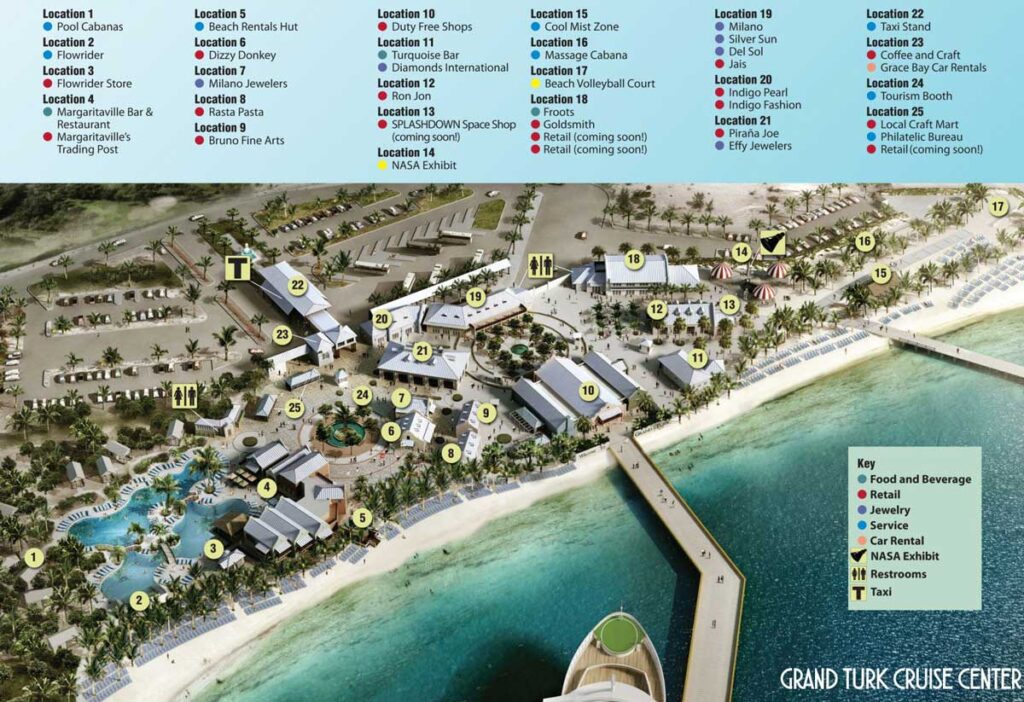 Grand Turk Cruise Center Map Older