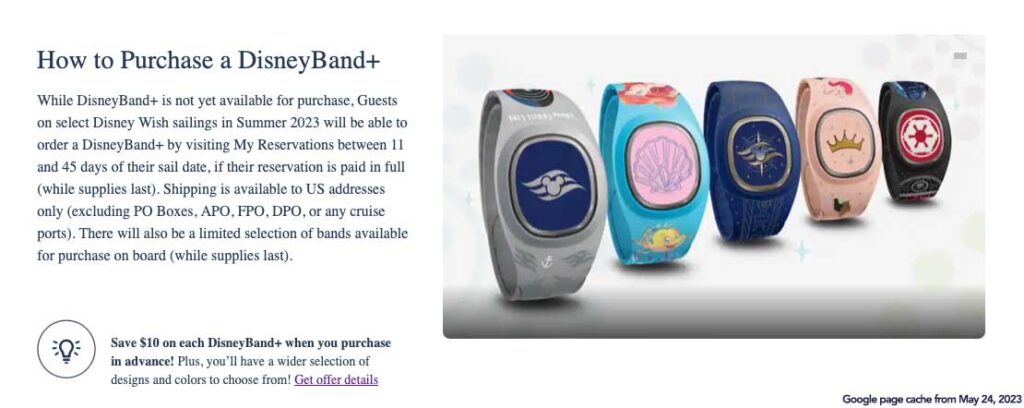 DCL DisneyBand How To Purchase 20230524