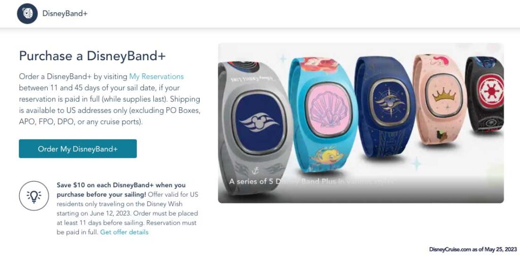 DCL DisneyBand How To Purchase 20230525