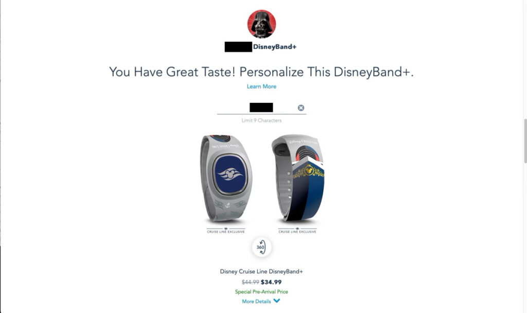 DCL DisneyBand Ordering 6