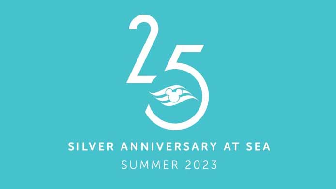 DCL Silver Anniversary At Sea Summer 2023 Logo