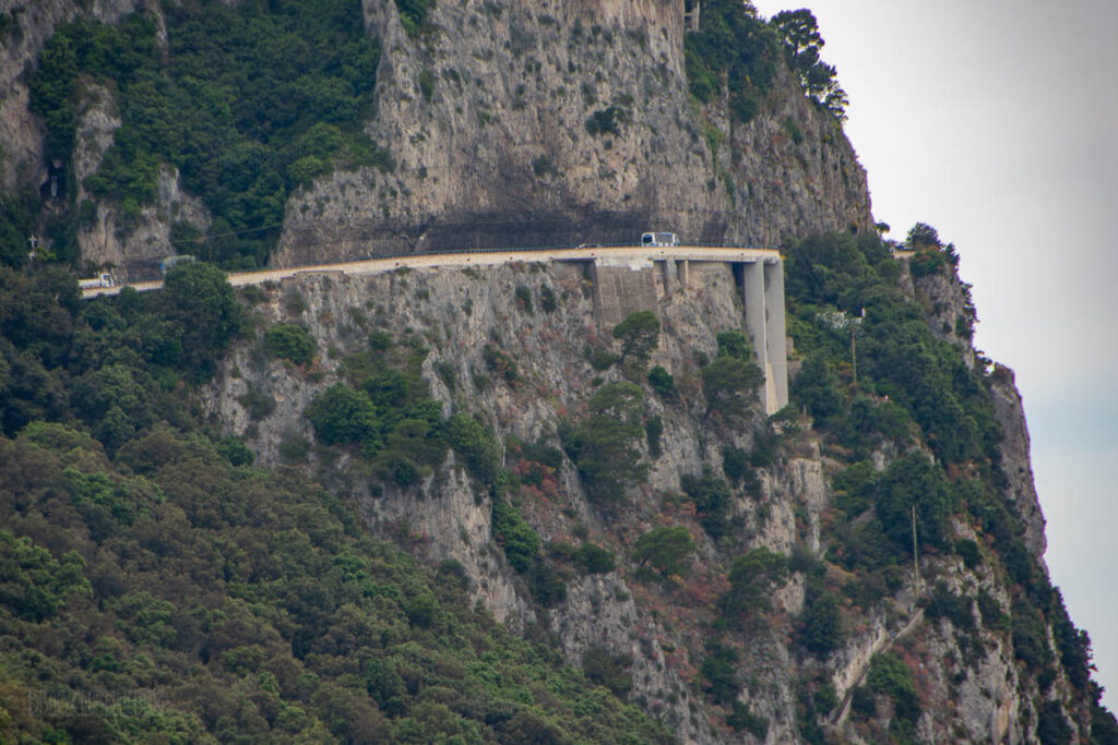 Capri Cliff Roadway – Mamma Mia Road to Anacapri