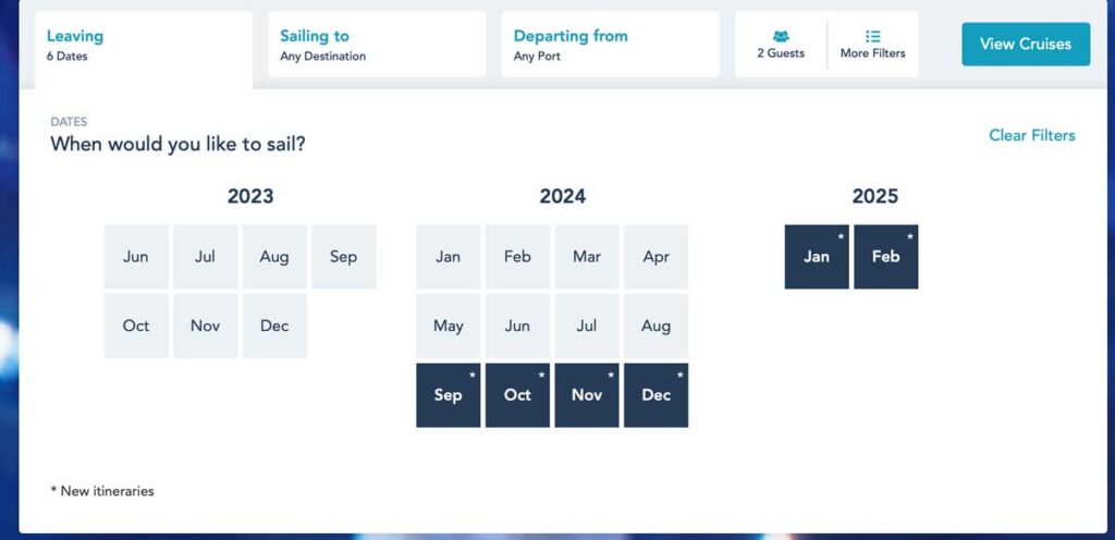 DCL Fall 2024 Early 2025 Sail Dates 20230613