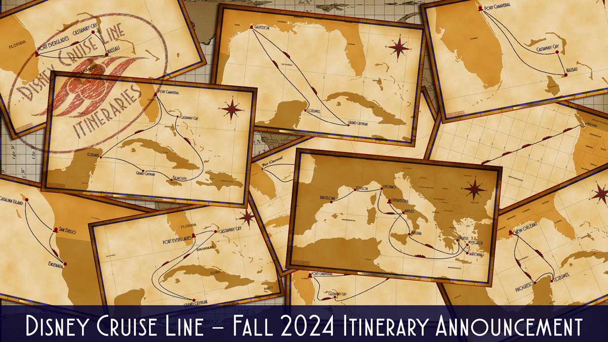 DCL Itinerary Release Fall 2024