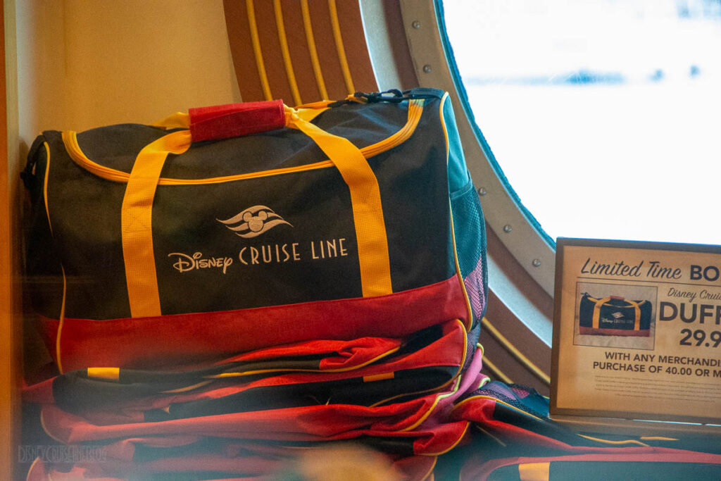 Disney Cruise Duffle Bag Promotion
