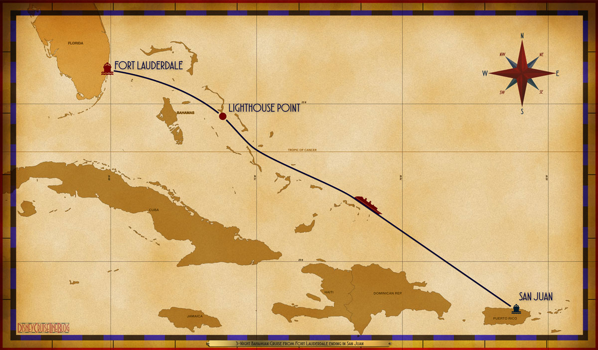3-Night Bahamian Cruise from Fort Lauderdale ending in San Juan