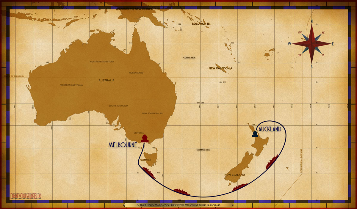 5-Night Disney Magic at Sea Cruise from Melbourne ending in Auckland
