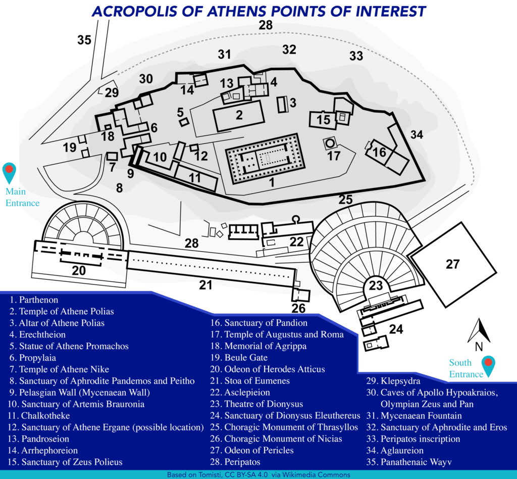 Acropolis Athens Site Map V2