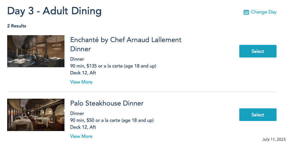 DCL Adult Dining Price Increase 1 20230711