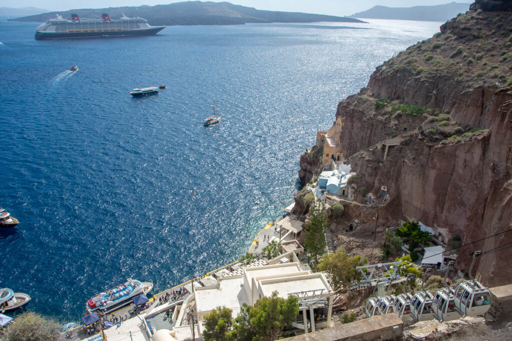 Santorini Fira Karavolades Stairs Decent Disney Dream