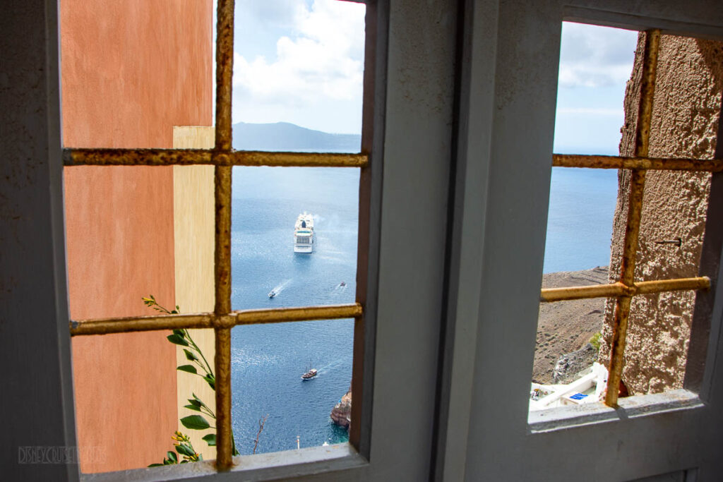 Santorini Fira Window Seven Seas Voyager