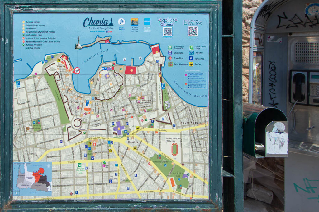 Chania Old Venetian Port Map