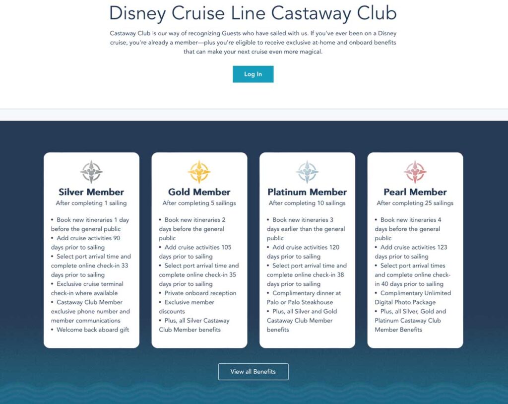 DCL Castaway Club Benefit Overview 20230801